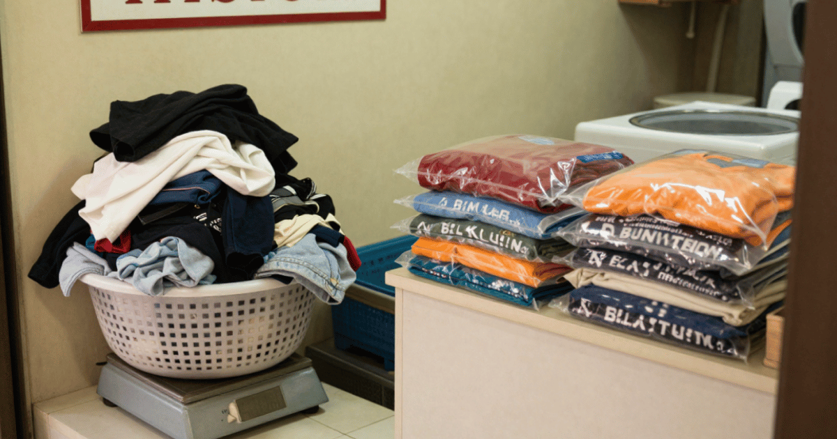 Laundry kiloan vs laundry satuan premium.