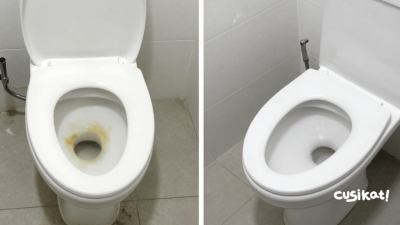 Perbedaan cleaning toilet biasa dan deep cleaning.